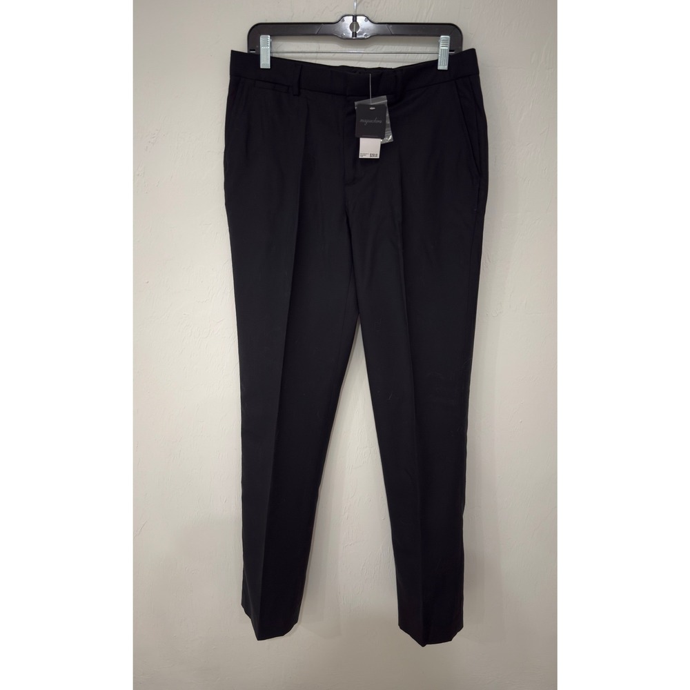 Magaschoni Women Black 100% Wool Straight Leg Dress Pants Trousers Size 8 NWT - Picture 3 of 7